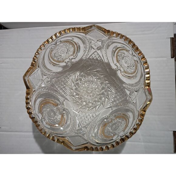 Victoria Buzz Saw in Parentheses #15104 EAPG US Glass Co 8 1/2" - Picture 4 of 5